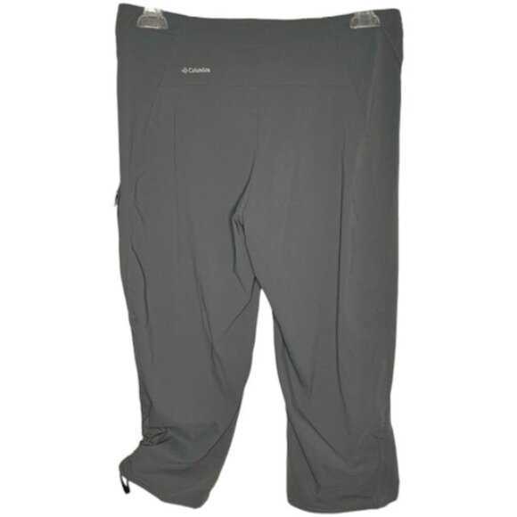 Columbia Omni-Shield Water Repellent Nylon Hiking Capris - Gray - 8 - Picture 6 of 8
